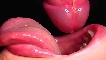 Close up : Awesome SUCKING Mouth - ASMR Blowjob