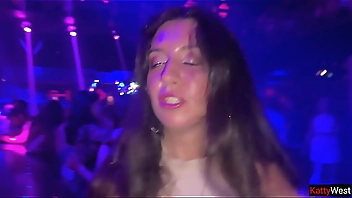 Fucked cutie in all holes in the toilet of a nightclub